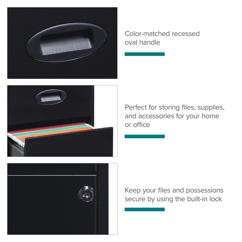 Space Solutions - 3 Drawer Fully Assembled Steel File Cabinet,