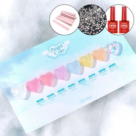 classic nail Yogo Mayo Angel Core Reflection Syrup Glitter Gel 8-piece set + 2 top gels / 요고마요 엔젤코어 반사시럽 글리터젤 8종 세트+탑젤2개