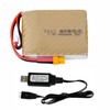 Cecicebb RadioMaster TX12 Battery 7.4V 4500mah 2S Battery XT30 Plug