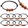 AFCJLTO 10 Piece Sports Charm Bracelet Set Basketball Beads -
