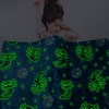 BORORO Black Axolotl Gifts Glow in The Dark Blanket Cute