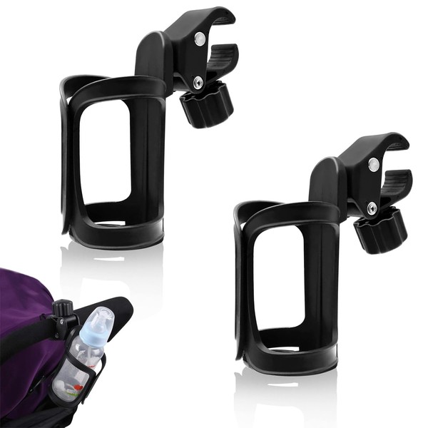 2Pcs Pram Cup Holder Pushchair Cup Holder Universal Bicycle Stroller