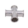 DERNORD 4 Way Cross Clamp Fits 1.5" Tri-clamp Sanitary Fitting