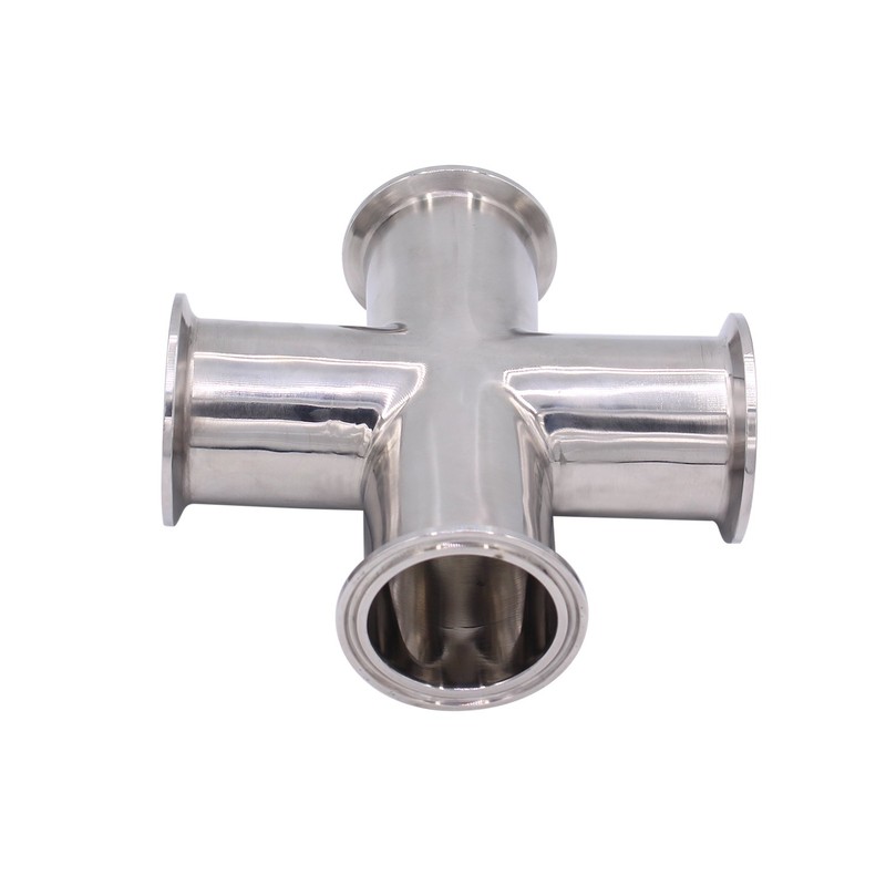 DERNORD 4 Way Cross Clamp Fits 1.5" Tri-clamp Sanitary Fitting