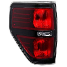 alxiang 2pcs Tail Light Assembly Set Rear Side Black Red Brake Lamps for Ford for F150 FX4//Lariat/Platinum/STX/XL/XLT 2009-2014 & FX2/SVT Raptor 2010-2014 & Limited 2013-2014