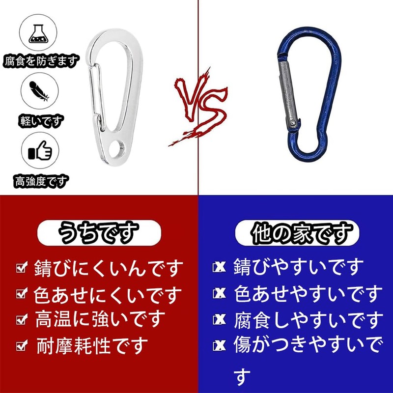 Mountain Carabiner Multifunction Spring Hook Mini Mountain Carabiner Lightweight Durable