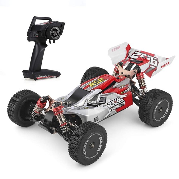 GoolRC Wltoys RC Car Remote Control Car XKS 144001 RC Car 60km/h High Speed 1/14 2.4GHz RC Buggy 4WD Racing Off-Road RTR Drift Car for Kids & Adults (Red)