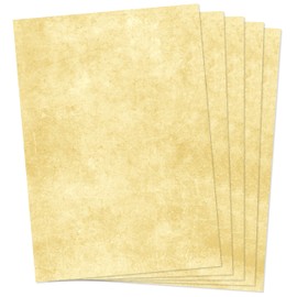 Clever Pool Writing Paper 25 Sheets Vintage Marbled High-Quality 120 g / qm Quality on Both Sides, Medieval Paper, Bright Colour