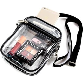 Armiwiin Clear Bag Stadium Approved, Clear Crossbody Purse Bag with Front Pocket