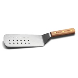 Dexter Russell P2386C-8 Wood Handle 8 x 3 Perforated Turner