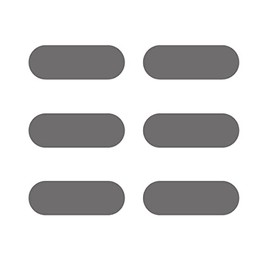 GAC14PTSL High Slick Mouse Sole PTFE General Purpose Long Side: 0.6 inches (16 mm), Short Side: 0.2 inches (6 mm), Thickness 0.02 inches (0.5 mm), Set of 2