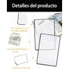 5 Piezas Lupa para Leer, Lupas de Aumento Grande para