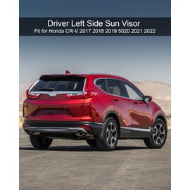 PNYZIK Beige Driver Left Side Illuminated Sun Visor with Makeup Mirror Fit for Honda CRV CR-V 2017-2022 Replace 83280-TLA-A62 83280-TLY-H11ZB 83280TLAA62 83280TLYH11ZB