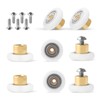 8 Pcs Shower Door Rollers Replacement Bathroom Pan Glass Sliding