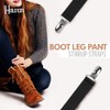 Hold’EM Boot Straps Leg Pant Stirrups Elastic Adjustable/Straight 3/4" Elastic-8"