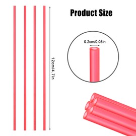 100pcs Spray Can Straws, 4.7in Replacement Spray Can Extension Straw Red Plastic Aerosol Sprayer Nozzle Extension Tubes for Narrow Space Paint Cleaner Lubricant Oil