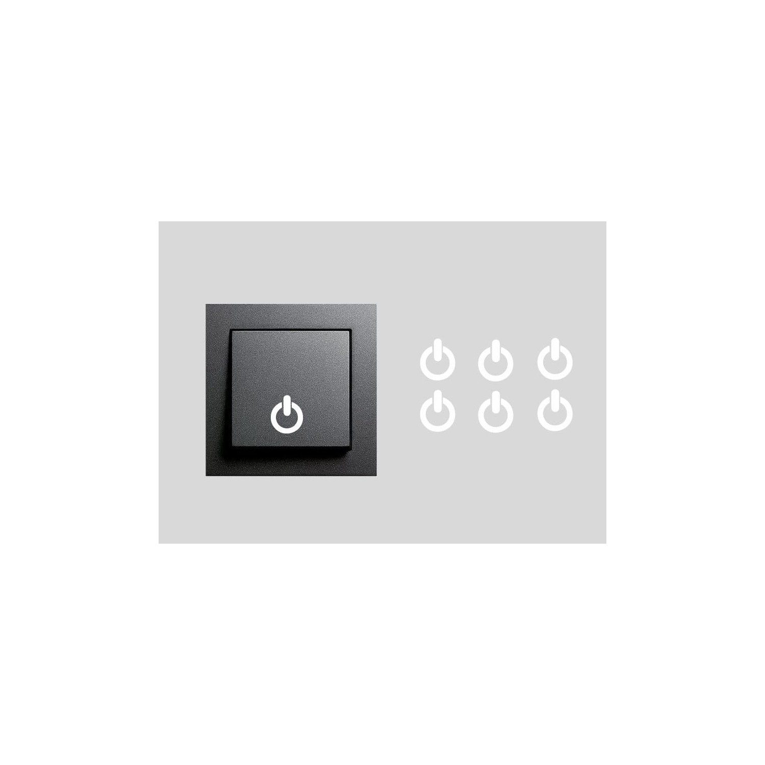 Power Symbol Sticker Decal Switch Sticker On Off Sticker (RPM4/2 ...