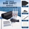 Threlaco Marine Boat Trailer Bunk Carpet Kit, 20 Ft x