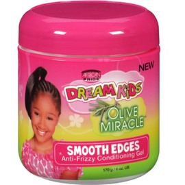 African Pride Dream Kids Smooth Edges Anti-Frizzy Conditioning Gel, 6 oz (Pack of 5)