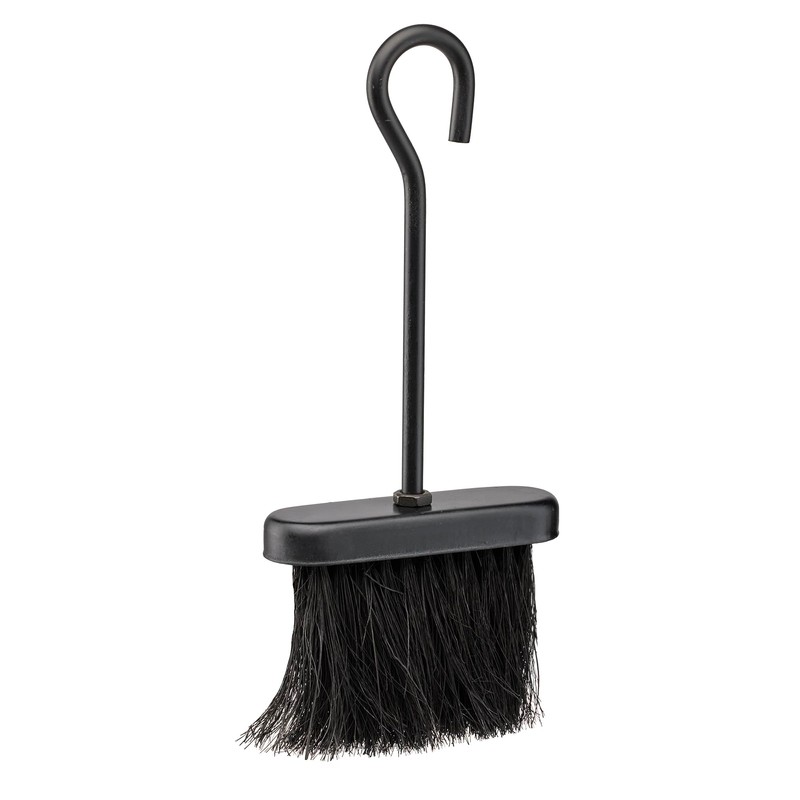 UniFlame Black Fireplace Ash Shovel and Brush Set with Pan