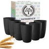 Homienly Wheat Straw Cups Set of 6, 12 OZ Alternative