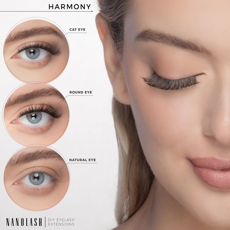 Nanolash Cluster Eyelashes for DIY Eyelash Extensions at Home, Pack