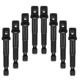 Cionyce 8 Pack Impact Adapter 3/8" Socket Adapter 1/4 Inch Hex Impact Socket for Extension Socket Driver Bits