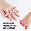 Gobfar Pack of 5 peach heart toe dividers, finger separators,