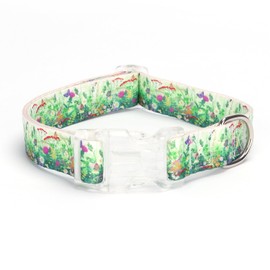 haoyueer Dog Collar for Small Medium Large Dogs, Adjustable Soft Puppy Cats Collars Multicolor Patterns Collars for Dogs Girl Boy Puppy Walking Running Training (XS, Grass)