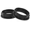 Hitefu 4 Pcs Aluminum Lamp Shade Adapter Rings, E26 Black