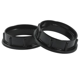 Hitefu 4 Pcs Aluminum Lamp Shade Adapter Rings, E26 Black Light Socket Collar Ring, Threaded Reducer for Lamp Shade 1-1/2 Inch (39mm)