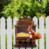Squirrel Feeder Table Nut Bar, Lalafancy Carbonized Squirrel Feeders for