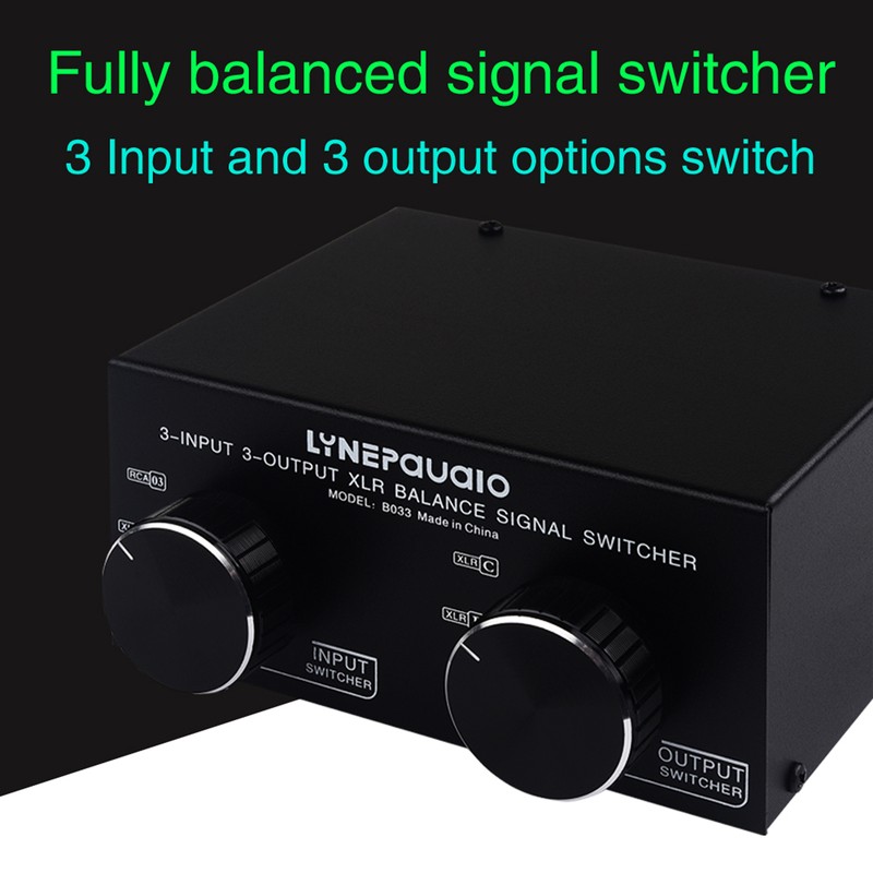 3 Input to 3 Output Fully Balanced XLR Signal Passive