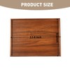 Premium Dining Rectangular Wooden Tray Set of 4(10", 12", 14",