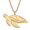DALANE Stainless Steel Cute Shark Necklace 18K Gold Plated Pendant