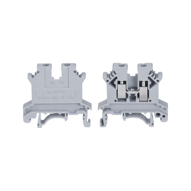 sourcing map Pack of 20 DIN Rail Mounting Clamps Screw