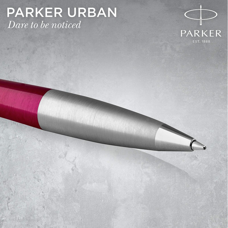 PARKER Urban Twist Ballpoint Pen | Vibrant Magenta with Chrome