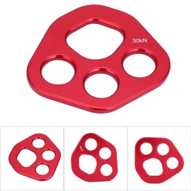 Rigging Plate, Aviation Aluminum 4 Holes Paw Descender Plate Climbing Bolt Rigging Plate