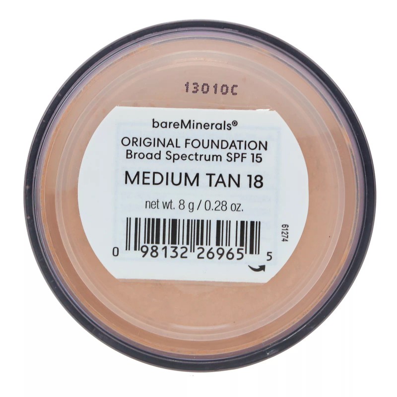 Base original bareMinerals amplio espectro FPS 15 bronceado medio 18