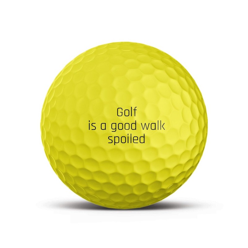 Tour Soft Yellow Golf Ball - Individually Printed with Your
