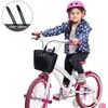 Kids Bike Basket with Adjustable Straps, Bicycle Handlebar Basket for