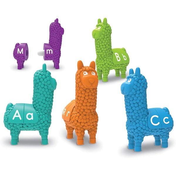 Learning Resources Snap-n-Learn Llamas, Early ABCs, Early Alphabet Recognition, Fine Motor Toy, Ages 18 mos+