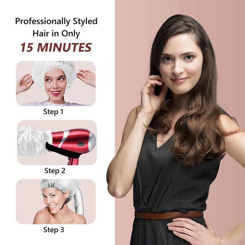 Portable Hair Dryer Bonnet Attachment for Hair Styling, Hair Color,