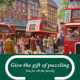 Falcon Victoria Station - 1000 Piece Jigsaw Puzzle for Adults - Beautifully Illustrated 1000Pc Adults Jigsaw Puzzle, Fun Activity for at Home, Puzzles for Rainy Days, Birthday Jumbo