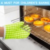 DOERDO 2 Pack Kid Oven Mitts for Kids Heat Resistant