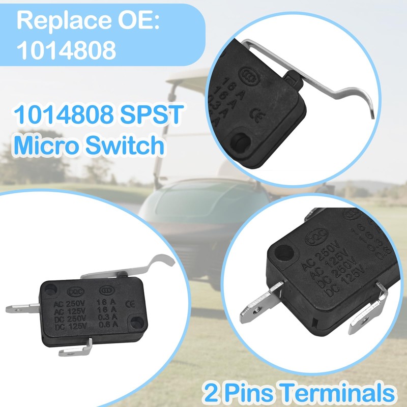 Golf Cart Micro Switch Kit 101979101 & 2Pcs 1014807 &