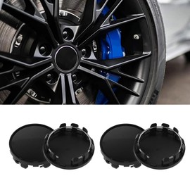Wogomz 4 PCS Car Wheel Center Caps, Snap-in Center Caps for Rims, Plastic Wheel Tyre Center Hub Caps Cover with 2.32 Inch (59mm) Outer Diameter and 2.2 Inch (56mm) Inner Diameter (Black)