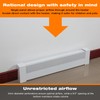 4FT Baseboard Heater Cover for Baseboard Heating with Left and