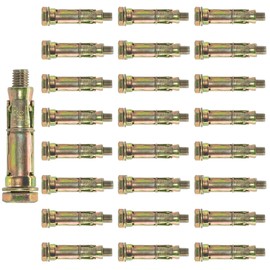 24pcs Heavy Duty Anchor Bolts, M6*50mm Expansion Bolts Concrete Screws, Wall Fixings Plugs, Wall Anchors for Brick Masonry, Drywall