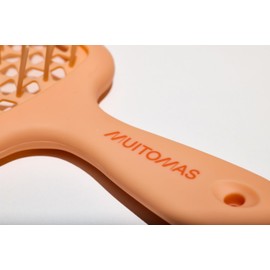 Muitomas, Haarbürste, Bürste für feines Haar mit flexiblen Borsten und ergonomischem Griff, Entwirrungsbürste für glattes und lockiges Haar, Farbe Peach Fuzzy